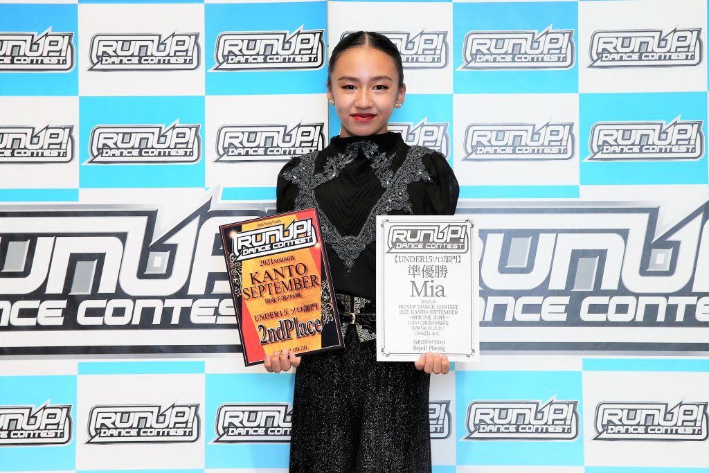 RUNUP 2021 KANTO SEPTEMBER UNDER15ソロ 準優勝 Mia