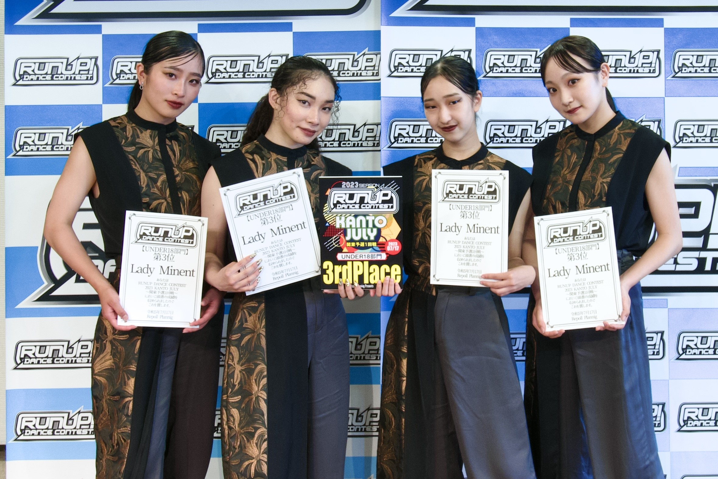 RUNUP 2023 KANTO JULY UNDER18 第3位 Lady Minent