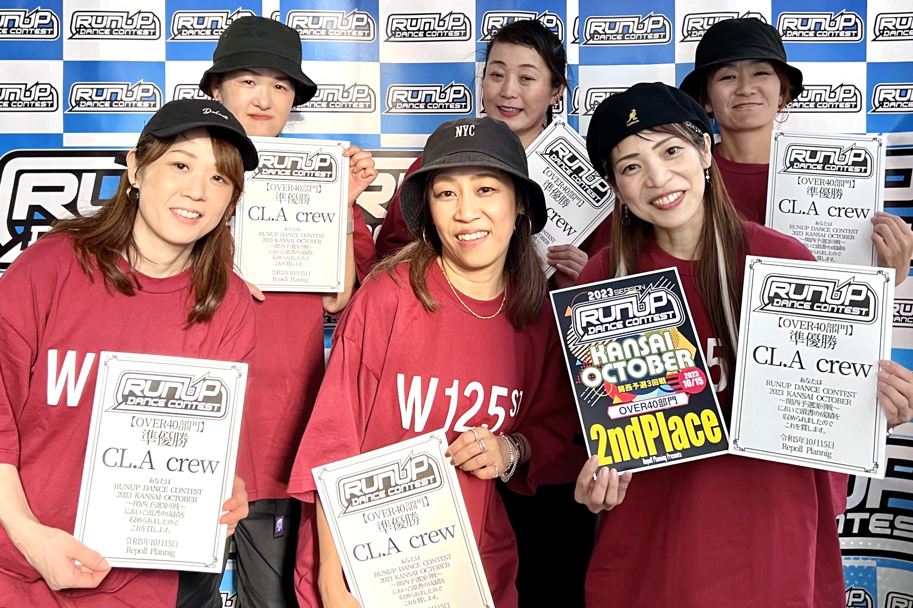 RUNUP 2023 KANSAI OCTOBER OVER40 準優勝 CL.A crew