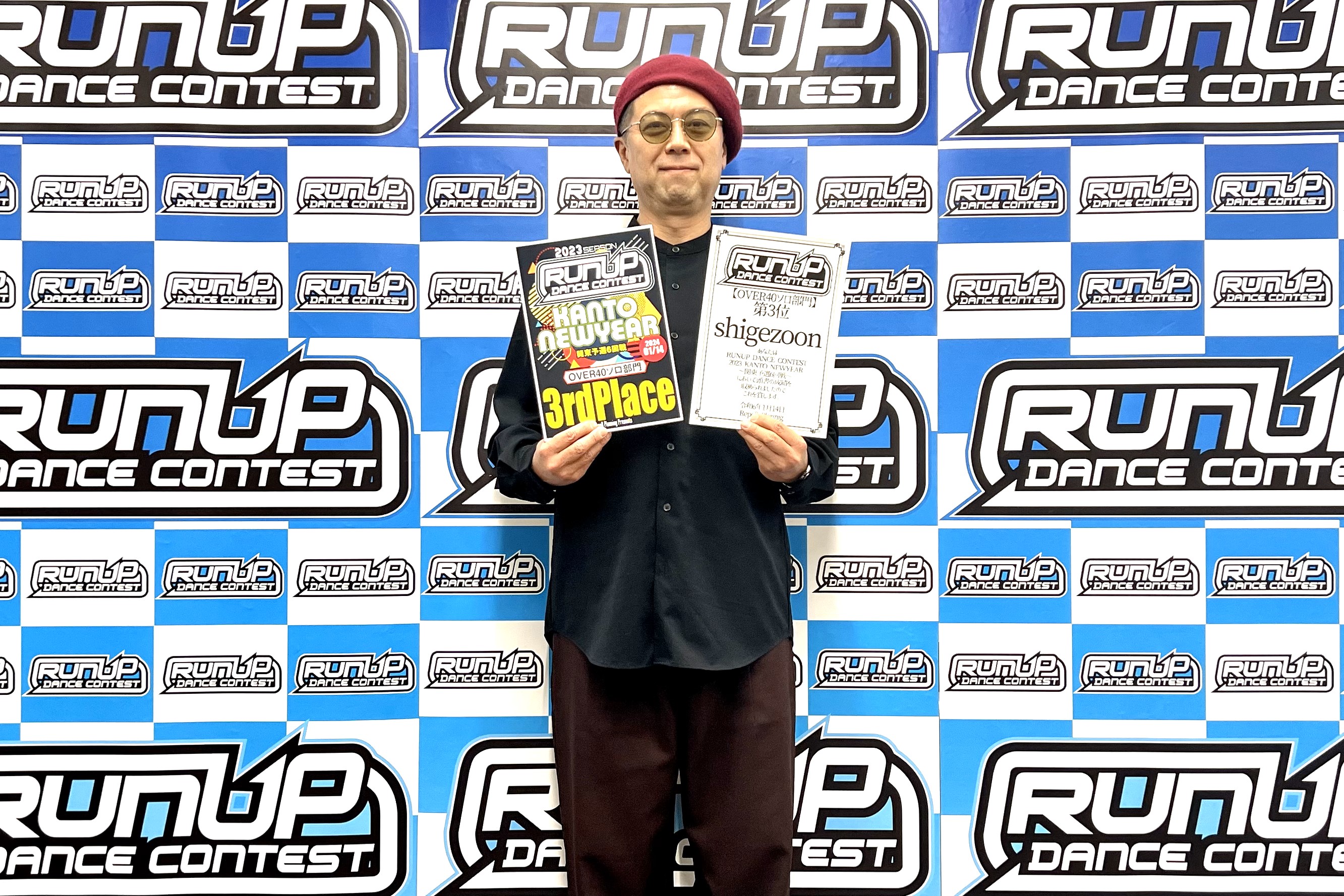RUNUP 2023 KANTO NEWYEAR OVER40ソロ 第3位 shigezoon