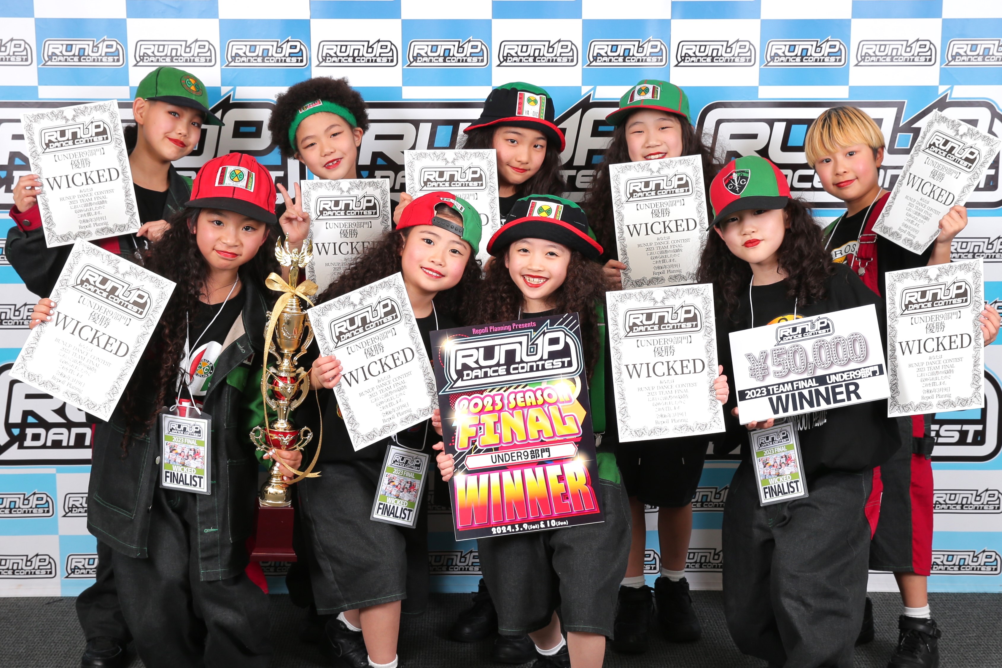 RUNUP 2023 FINAL UNDER9 優勝 WICKED