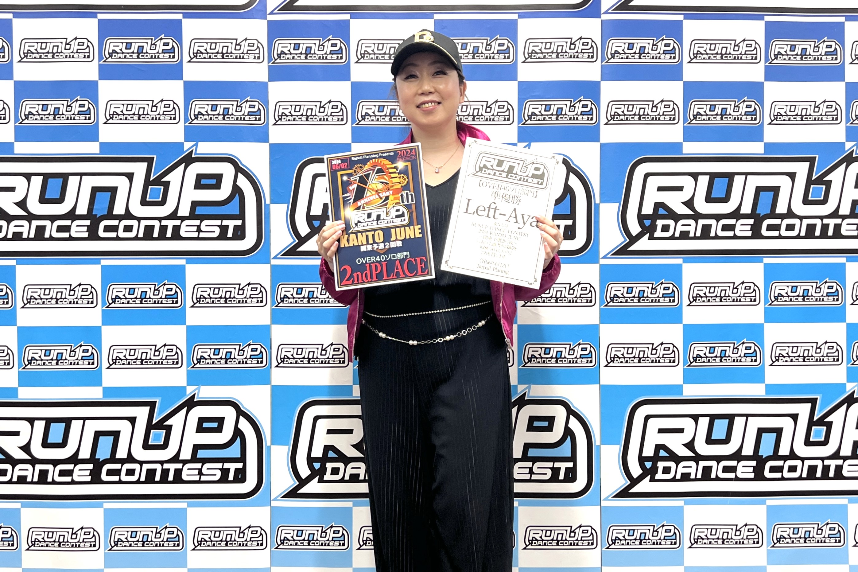 RUNUP 2024 KANTO JUNE OVER40ソロ 準優勝 Left-Aya